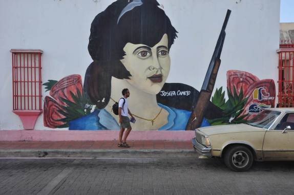 Arte nas ruas de Coro, cidade histórica no noroeste da Venezuela